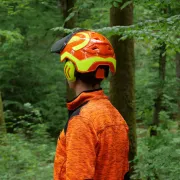 Arrière du casque Protos Forest Orange et Jaune PFANNER