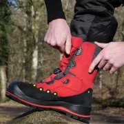 Fermeture des chaussures anti coupure de classe 2 BOA Forest de Pfanner