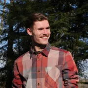 Chemise à carreaux flanelle rouge de Macot
