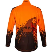 Dos du t-shirt à manches longues orange SOLAR haute visibilité de Solidur