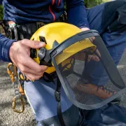 Visière d'élagage Grillagée Vizen Mesh pour casque Vertex/Strato -  PETZL