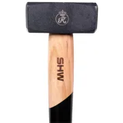 Face de la massette de 1kg avec son manche en bois de frêne de 26cm SHW