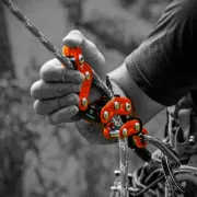 Descendeur mécanique Rope Runner Vertec Orange, édition limitée - NOTCH