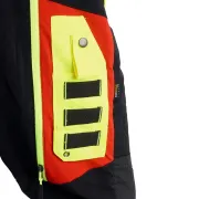 Rangement du pantalon anticoupure de Classe 1 Infinity rouge et jaune de Solidur