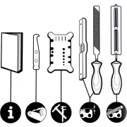 Contenu du kit d'affûtage pour chaîne de tronçonneuse Oregon