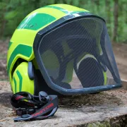 Casque d'élagage Protos Integral Jaune Néon et Vert Pfanner
