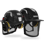 Avant-Arrière du casque noir Zénith X Air Combo KASK