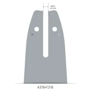 Guide Double Guard OREGON - .3.8"LP - 1.3 - 49E type de monte