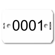 Plaquette d'identification personnalisée au laser avec 1 ligne (1000 pcs) de Le Besson