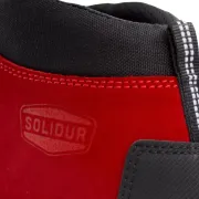 Logo sur les chaussures de travail pour l'élagage CARLIT de Solidur