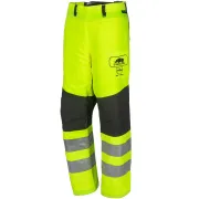 Droite des jambières de protection anticoupure Roadrunner Flash jaune de SIP PROTECTION