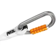 Mousqueton avec la longe de maintien au travail GRILLON de Petzl