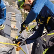 Utilisation de l'absorbeur d'énergie ASAP'SORBER pour cordiste de Petzl