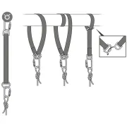 Utilisation de la  la sangle d'ancrage multi-usage CONNEXION FIXE de PETZL