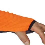 Manche de la polaire gaufrée de travail COB orange de Solidur