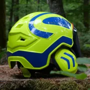 Dos du casque Protos Forest Jaune et Néon PFANNER