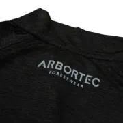 Zoom sur le t-shirt à manches longues noir Performance de Arbortec
