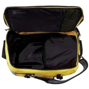 Ouverture du sac de rangement Duffel jaune de 65L Petzl