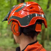 Arrière du casque Protos Forest Orange et Gris PFANNER