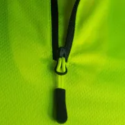 Zip du t-shirt à manches courtes jaune SOLAR haute visibilité de Solidur