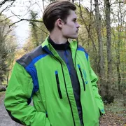 Plan sur la veste de travail Breatheflex Pro vert lime de ARBORTECH