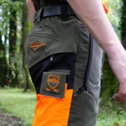 Arrière du Pantalon Anti Coupure Samourai Kaki SIP PROTECTION
