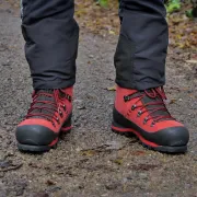 Chaussures anti-coupure rouges 91217R, classe 2 - TREEMME