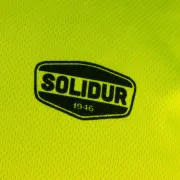 Logo du t-shirt à manches longues jaune SOLAR haute visibilité de Solidur