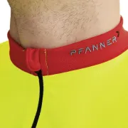 Col-T-Shirt-Rouge-ZIP-Manches-Courtes-PFANNER