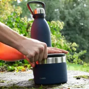 Boite Repas Isotherme QWETCH - Bleu Granite - 850mL