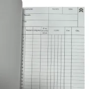 Intérieur du Carnet de Cubage Toutemps "Tempête" LE BESSON