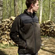 Veste Inuit Teddy PROTOS Green Mélange