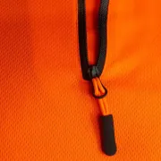 Zip du t-shirt à manches courtes orange SOLAR haute visibilité de Solidur