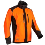 Veste Softshell Fuyu - Orange Fluo & Noir