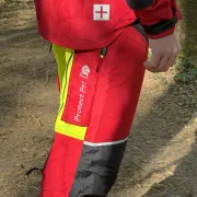 Pantalon anti-coupure C1 Protect Pro, rouge & jaune - OREGON