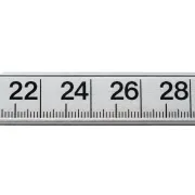 Graduation du compas forestier Bahco de 50 cm en aluminium