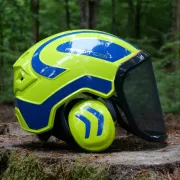 Profil du casque Protos Forest Jaune et Néon PFANNER