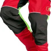 Pantalon-Rouge-Samourai-Anti-Coupure-Gris-SIP-PROTECTION-(Genou)