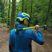 Plan du casque Protos Forest Bleu et Jaune PFANNER