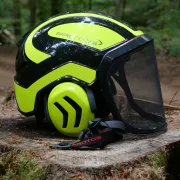 Casque d'élagage Protos Integral Noir et Jaune Pfanner
