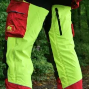 Arrière du Pantalon Anti Coupure Samourai Rouge SIP PROTECTION