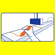 Craie luminescente 12 mm jaune, boite de 12 pcs - LYRA