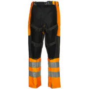 Arrière des jambières de protection anticoupure Roadrunner Flash orange de SIP PROTECTION