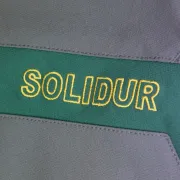 Logo du pantalon anti-coupure de Classe 1 pour femme, ClimbCut édition limitée 2026 de SOLIDUR