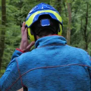 Dos de la Veste Protos Inuit Bleu Pfanner