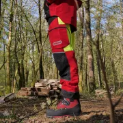 Pantalon anti-coupure C1 Protect Pro, rouge & jaune - OREGON
