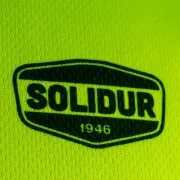 Zoom sur le t-shirt à manches courtes jaune SOLAR haute visibilité de Solidur