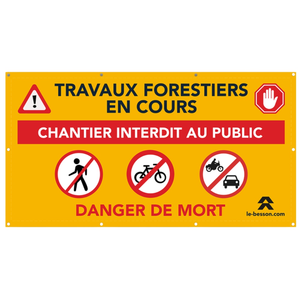 Panneaux de signalisation pour la pré-saison