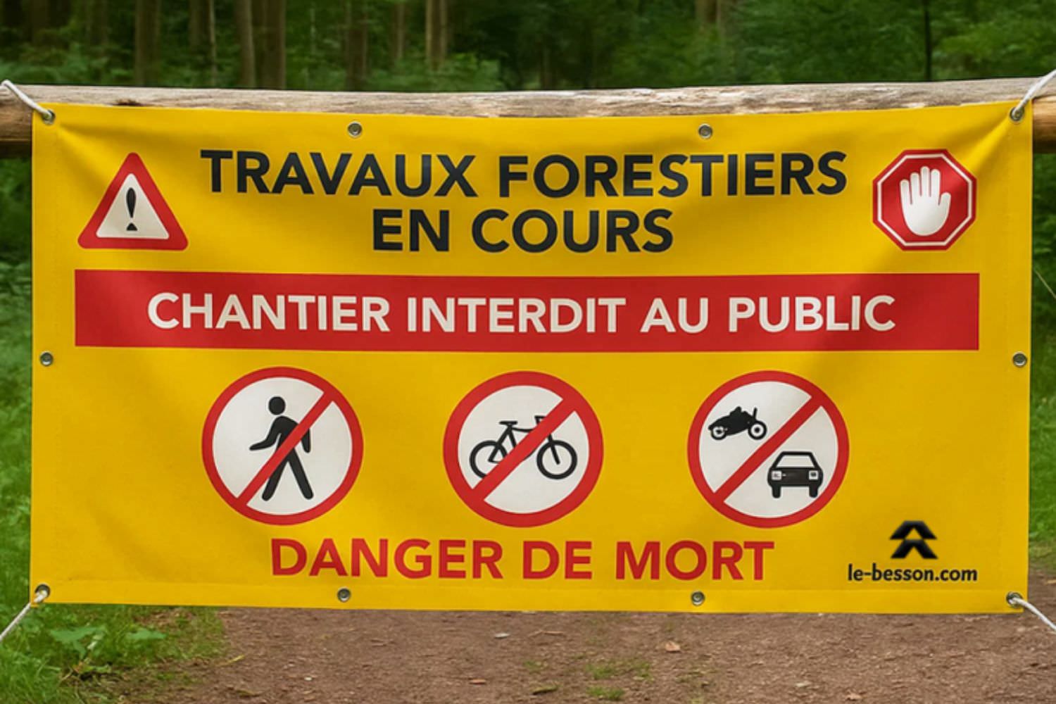 Panneaux de signalisation pour la pré-saison